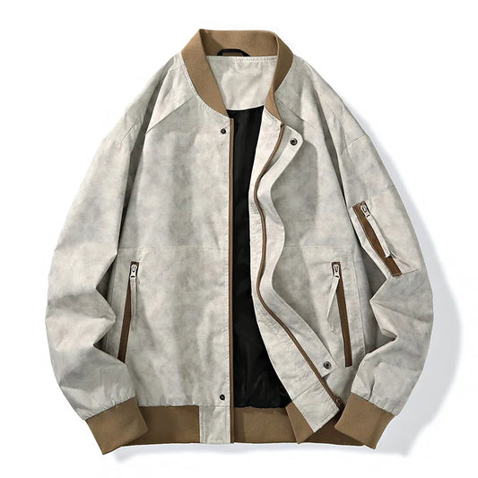 Sterling Distressed Bomber Jacket