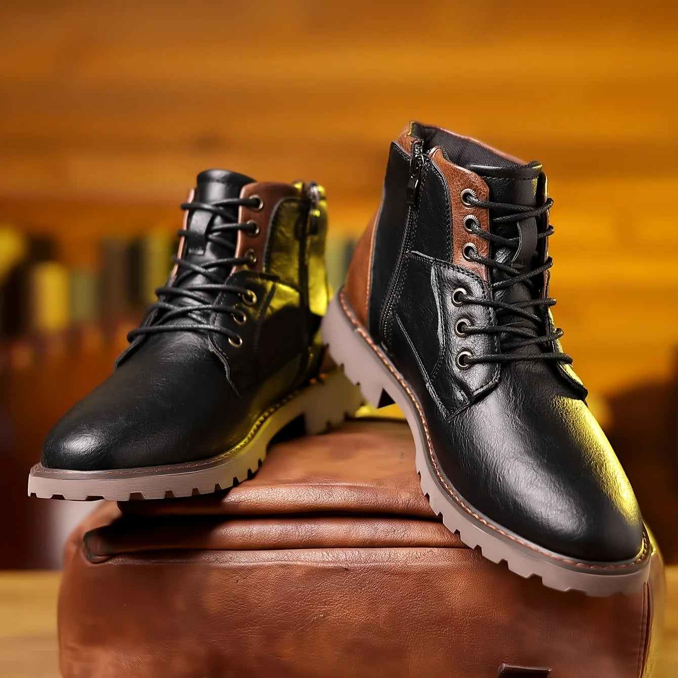 Heritage High-Top Leather Boots