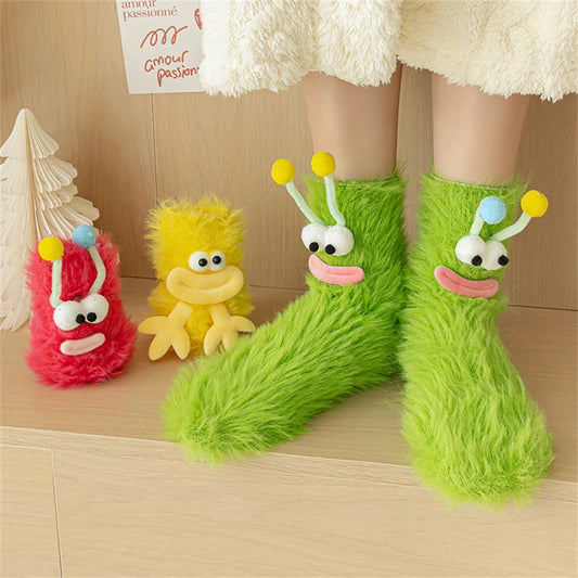 Fuzzy Monster Socks