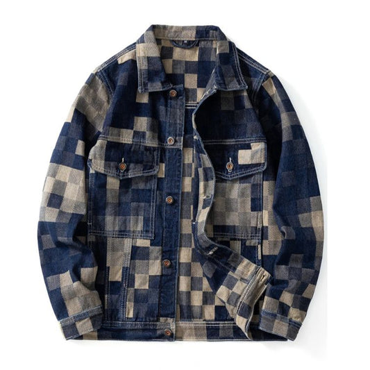 Belmont Plaid Denim Jacket